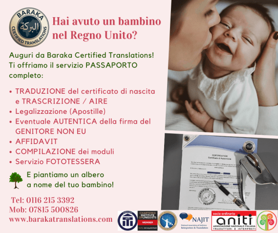 BAMBINO PASSAPORTO 2022