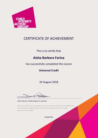 Certificate of Completion universal credit-1
