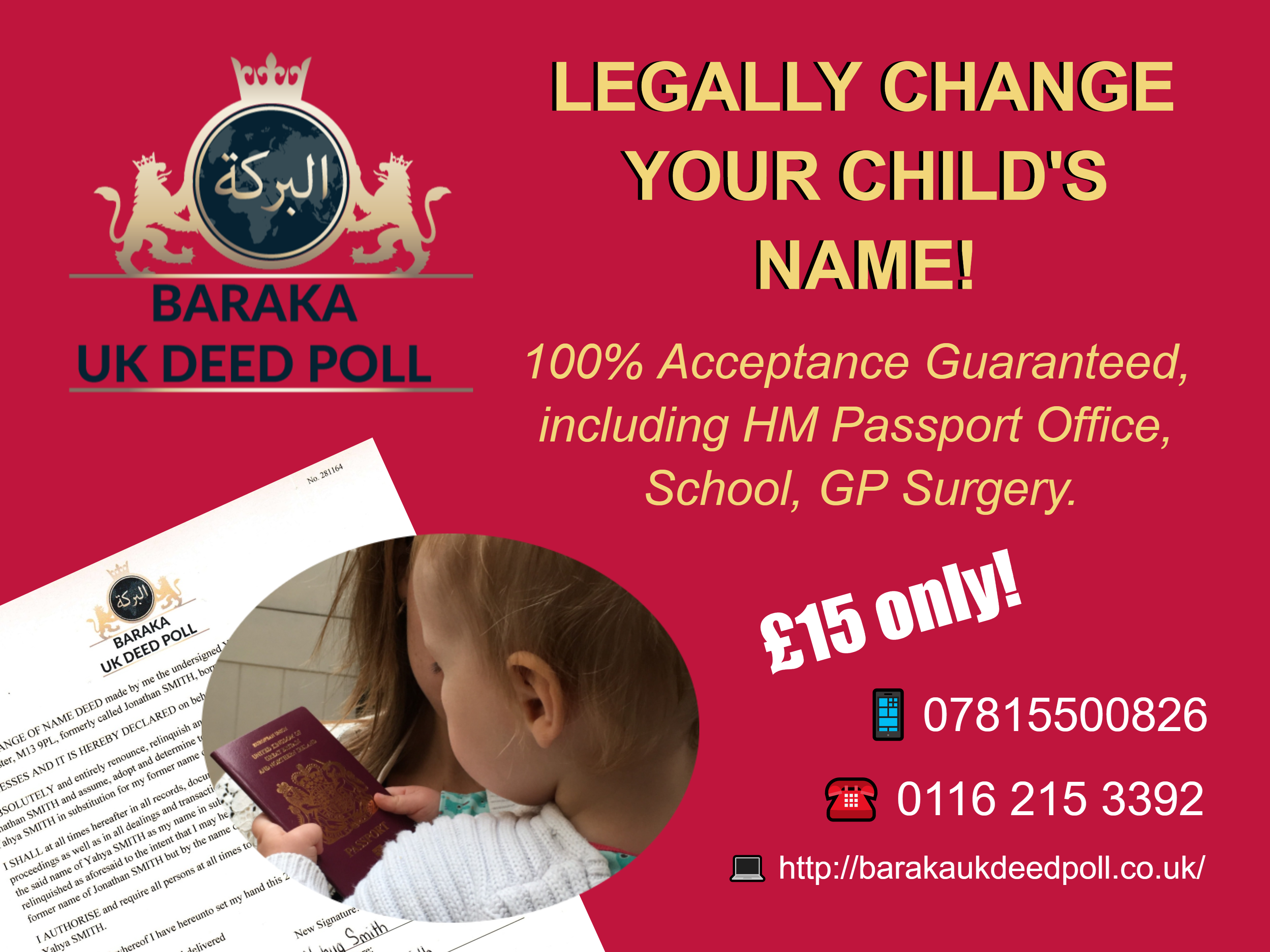 Register Child Names Child Deed Poll Application Service – Baraka Translations & Legal Services