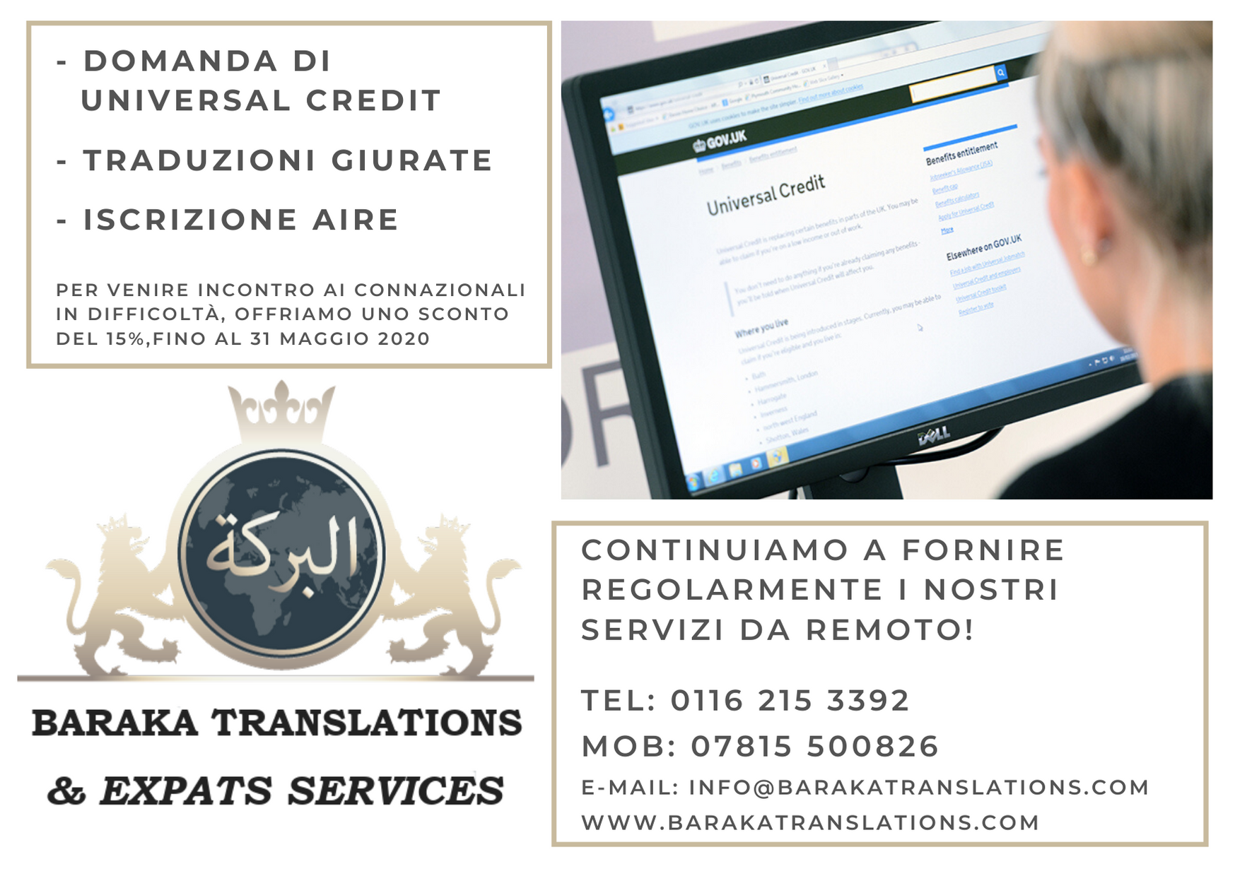 COVID italiano benefits maggio 20